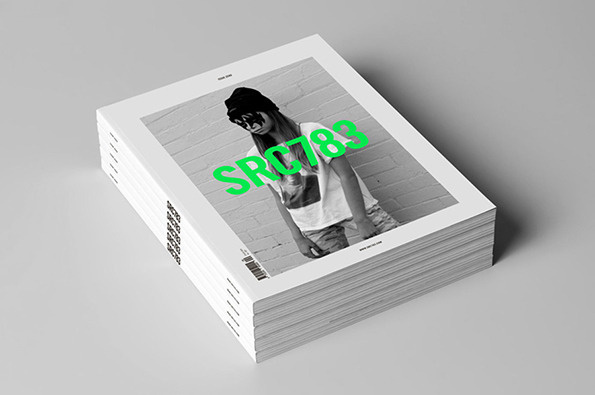 Magazine SRC783 #fluo #editorial #magazine #black&white