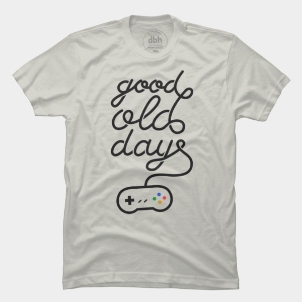 Good Old Days T Shirt By Koning Design By Humans #lettering #snes #videogame #nostalgia #typography
