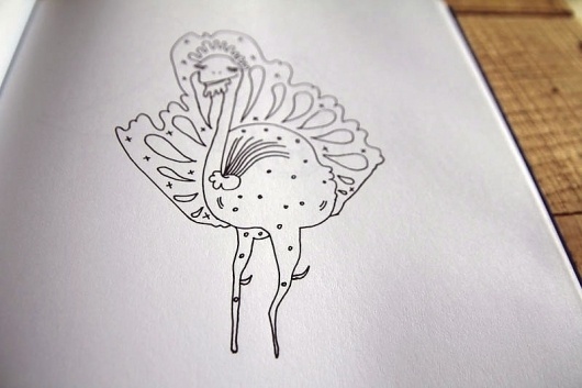 Blue Notes* : /// #blue #illustration #frompamm #notes