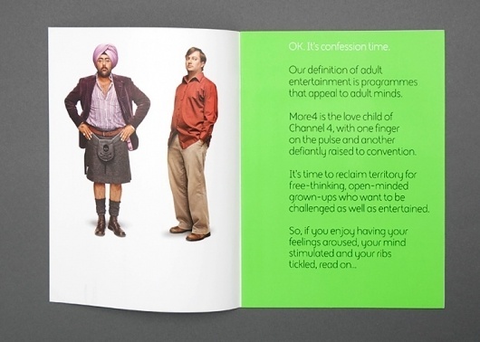 Spin — More4 #brochure #print #identity #branding