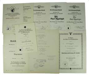 Deed estate of a Sergeant and a German cross in Gold-maker of the I./ Kampfgeschwader z. b. V. 172.