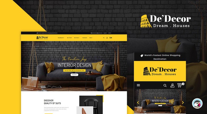 #Decor - #Furniture #Crafts - #Prestashop #Responsive #Theme | #TemplateTrip #eCommerce #Website #Design #Template