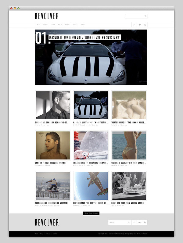 Revolver #design #website #grid #layout #web