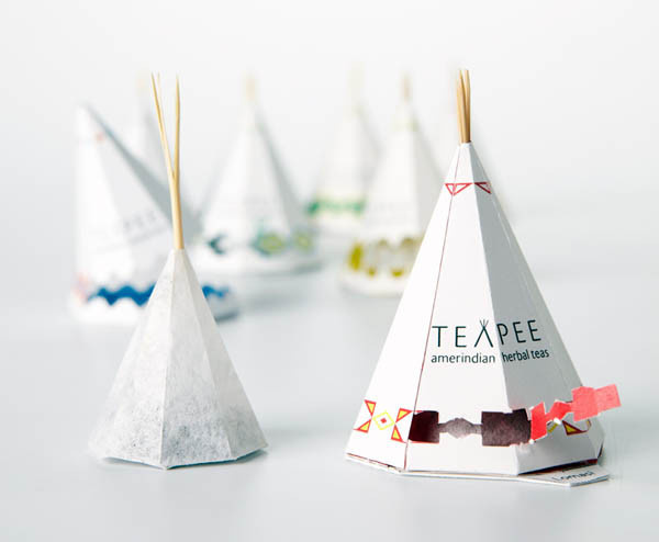 Teapee Amerindian Herbal Teas Packaging