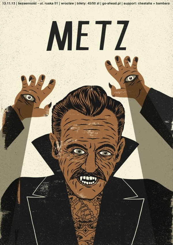 metz | poster on Behance #print #design #illustration #poster #band