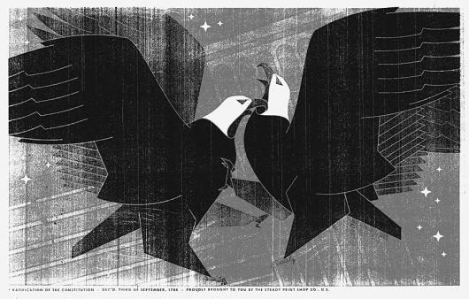 MOMENTUS #constitution #illustration #usa #momentus #eagles