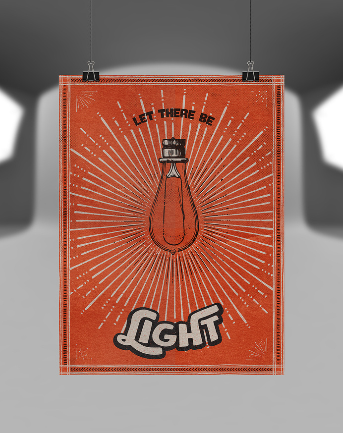 The-shop-design-cuts-all-inclusive-design-bundle-clean-build-textures-mockup-1200x1517 #bulb #print #orange #illustration #poster #hanging #light #burst