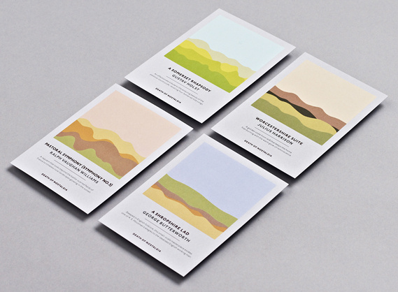 Creative Review Studio Output's soundwave concert postcards #print #wave #sound #studio #output