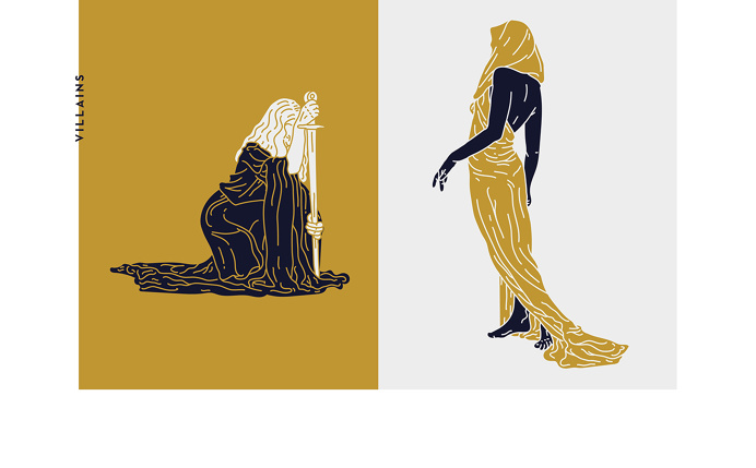 V I L L A I N S on Behance