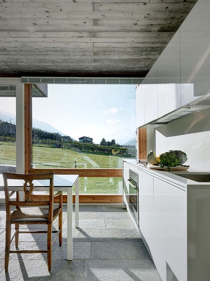 Mountain House Built on the Ruins of an Old Rustic