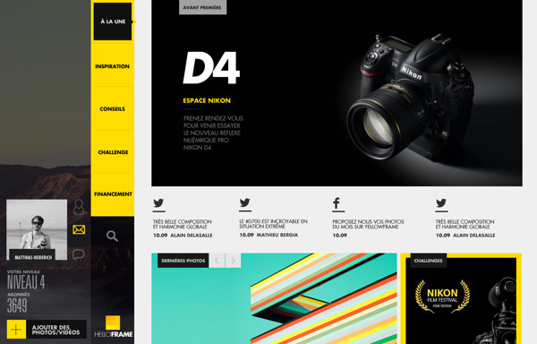 YELLOW FRAME on Behance #layout #ui
