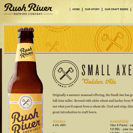 Rush River Brewing Website #site #beer #web