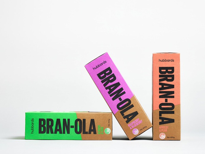 Hubbards Bran-ola - Mindsparkle Mag Onfire Design have refreshed the Hubbards brand and designed the packaging for the first product in a new phase of growth for the brand. #logo #packaging #identity #branding #design #color #photography #graphic #design #gallery #blog #project #mindsparkle #mag #beautiful #portfolio #designer
