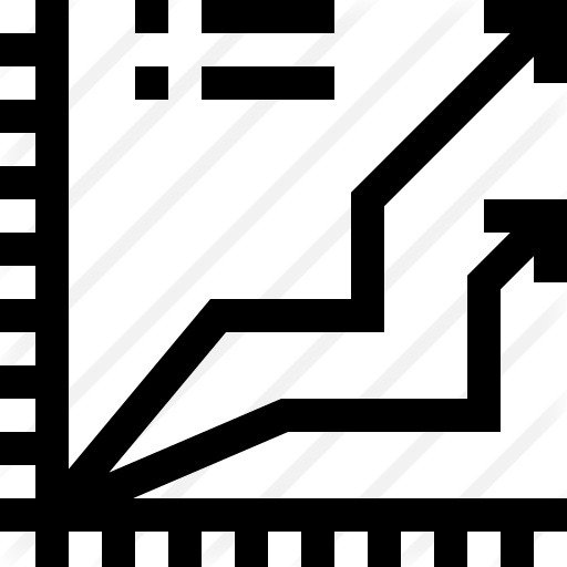 See more icon inspiration related to business and finance, up, line graphic, line chart, line graph, statistics and arrows on Flaticon.