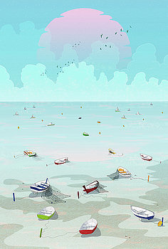 Between two waters by Noel DelMar