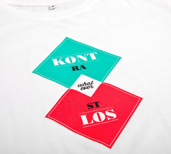 NATRI - contrastless - T-Shirt (white): KONTRASTLOS - WHATEVER #modern #print #design #shirt #minimal #fashion #type #typography