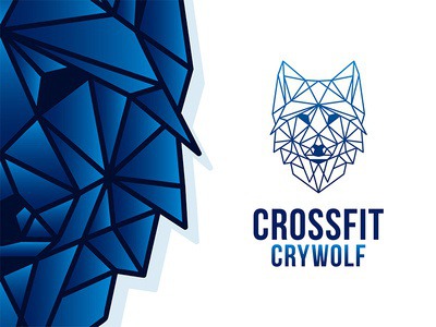 Geometric Wolf | CrossFit Crywolf Gym #logo #wolf #gym #fitness #geometric