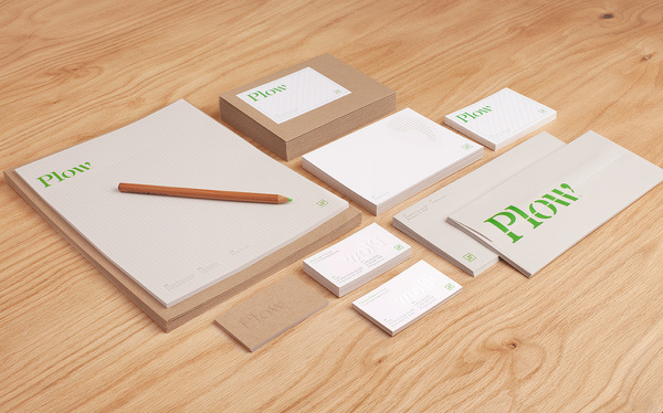 Plow Identity #logotype #stationary #bros #plow #identity #perky
