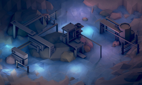 Low Poly [Isometrics] on Behance #illustration #low #poly