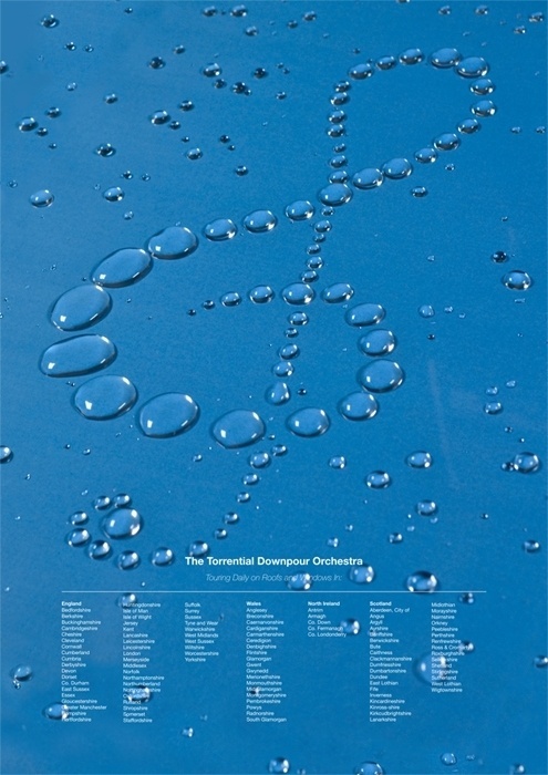 UK Rain poster - Dan Ridgway #music #information #rain #poster