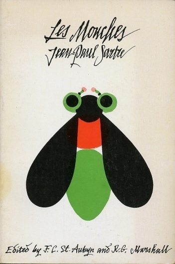 Les Mouches #print #bug #book #cover #illustration #fly
