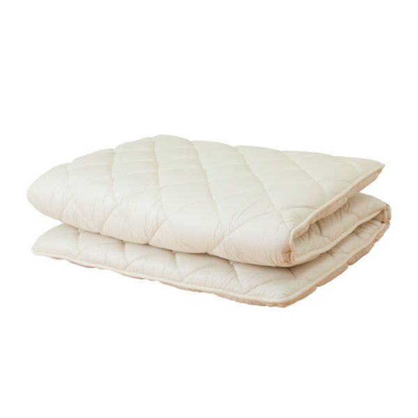 Japanese Mattress Pad The Japanese Mattress Pad will get you sleeping like a baby in a futon that feels like luxury! It is designed with a layered structure for volume and great body support. It also has anti-tick and anti-bacterial properties. Made out 100% pure cotton.