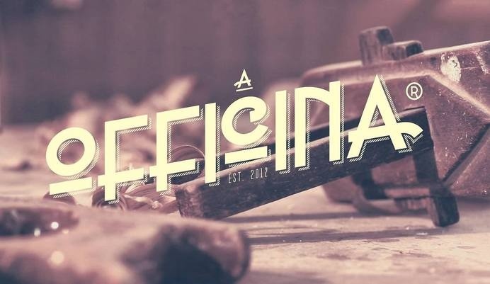 A OFFICINA - Furniture design with a vintage inspiration. Design by AER CREATIVE STUDIO - aercreativestudio.tumblr.com/ #logotype #moodboard #design #graphic #brand #vintage #typography