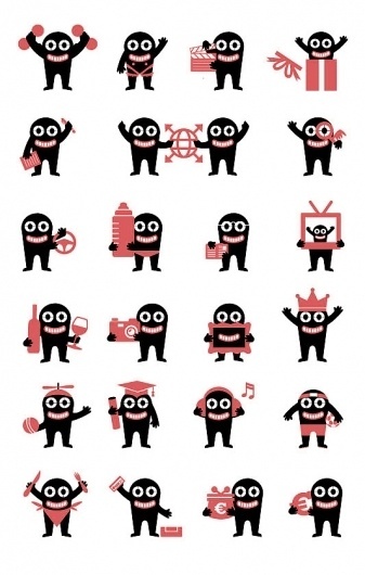 PFFF-Graphic Design-Illustration #monster #icons