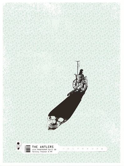 Brian Danaher ::: Design / The Antlers Gig Poster #gig poster #screen print #the antlers