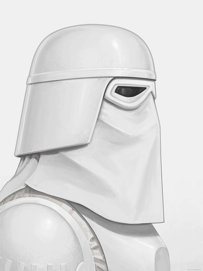 TUSKEN RAIDER & SNOWTROOPER Portraits by Mike Mitchell! – Mondo