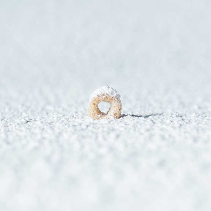 social content, cheerios, snow, winter