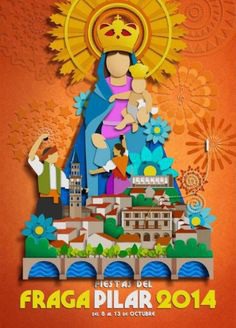 Cartel de las Fiestas del Pilar de Fraga 2014