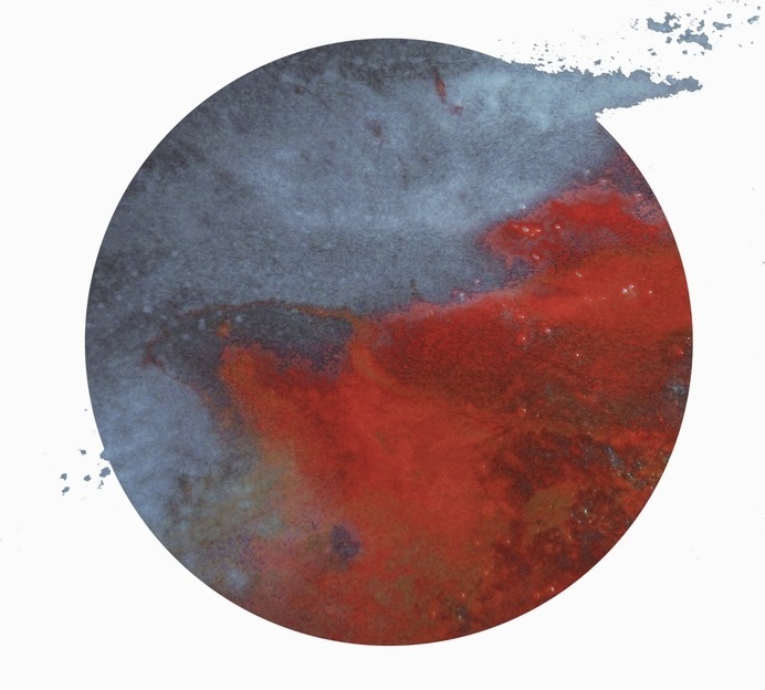 FUTURO #circle #red #galaxy #blue #planet