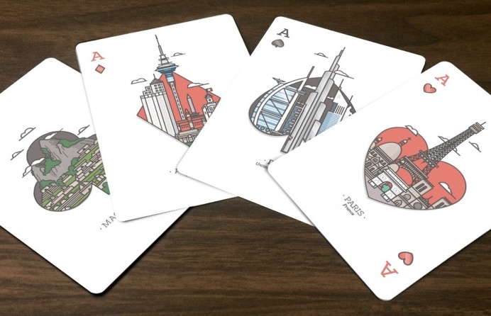 Explore the City Playing Cards