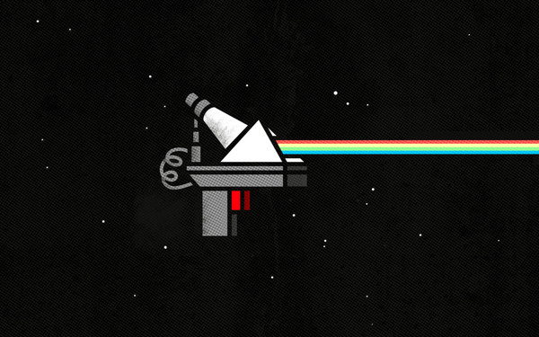 Ray Gun, by Michael Spitz #inspiration #creative #design #graphic #black #illustration