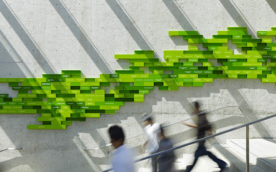 Oakland Museum of California. Designed by Skidmore, Owings & Merrill. @enviromeant.com #wall graphics