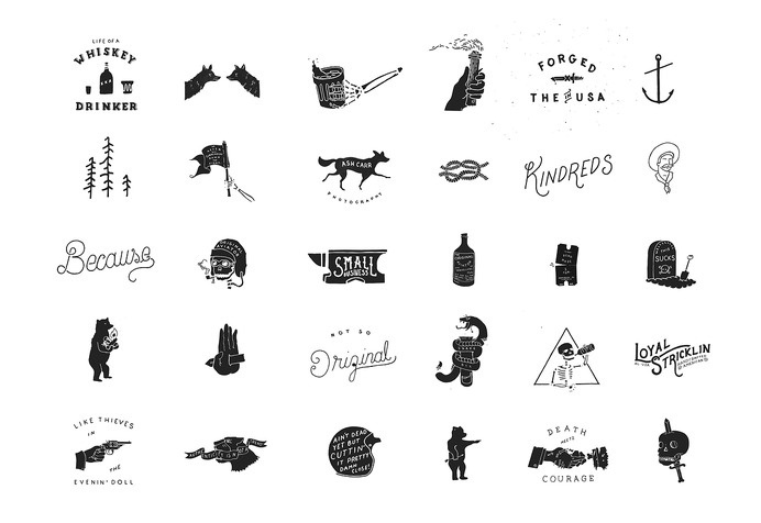 Branding work by 1924.Â #1924 #white #branding #& #black
