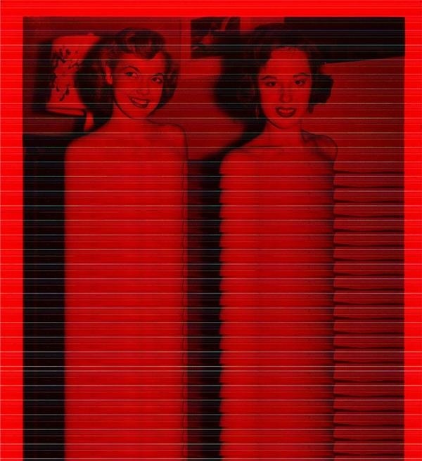 TWO GIRLS #shoulders #distortion #vintage