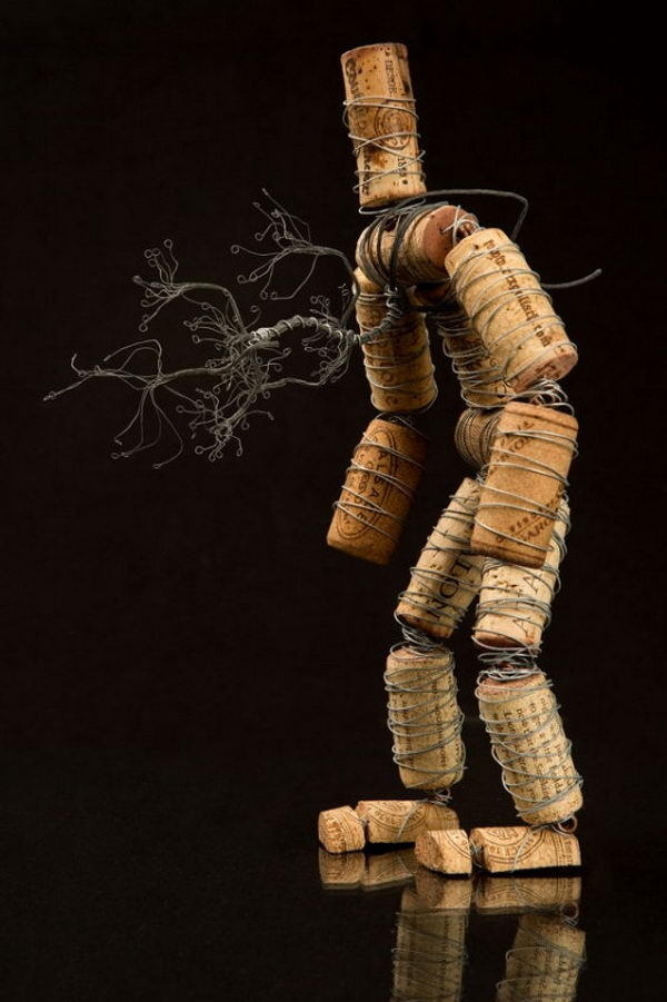 Homemade Wine Cork Crafts #cork #diy #wine