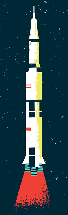 Rocket, Celluloid, space, astronaut, print