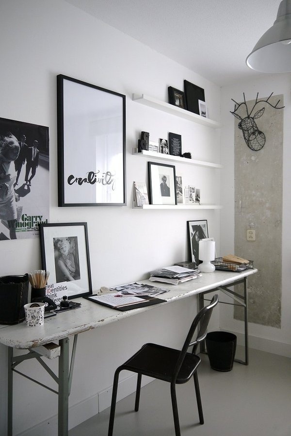 Vosgesparis: How to make a personal studio {IKEA blogpost} #interior #white #and #design #black #studio #workspace
