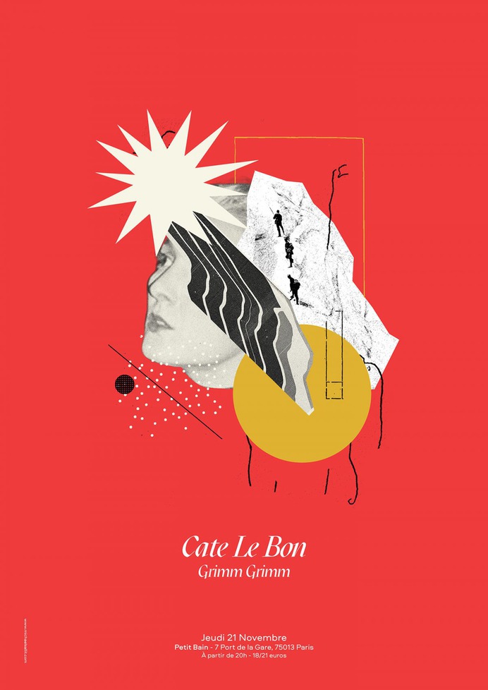 Cate Le Bon – Gig Poster and collage