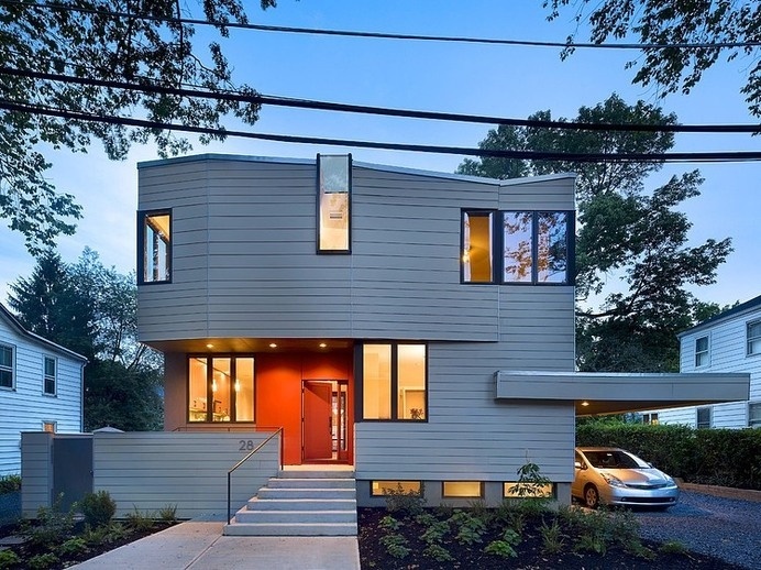 Warmth and Elegance Displayed by Sustainable Prefab House in Princeton [Video] #prefab #architecture