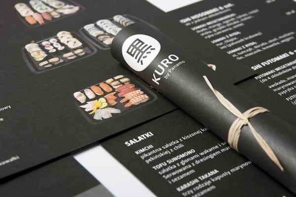 Art of the Menu: Kuro #layout #menu