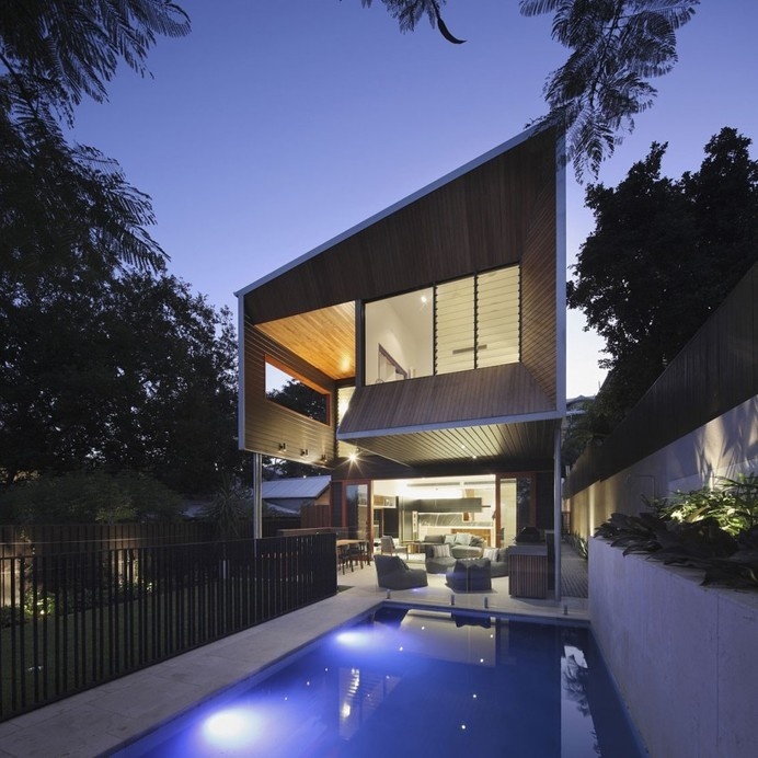 Dynamic Modern Architecture: Imposing Wilden Street House in Australia #australia #architecture #modern