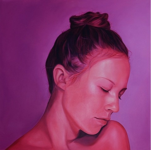 Jen Mann | PICDIT #color #portrait #purple #painting #art