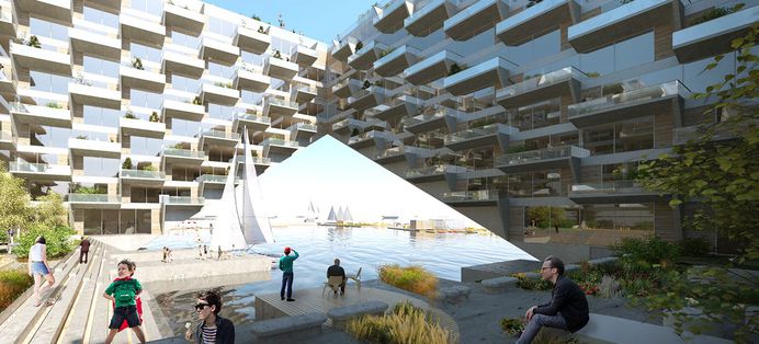 The building will emphasize public green space for residents to enjoy.