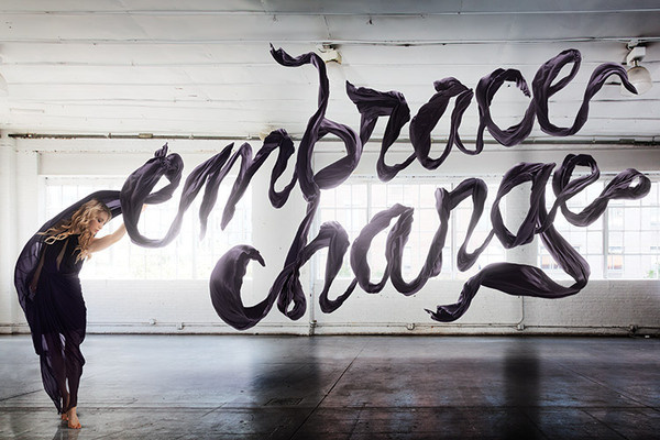 embrace change #type #lettering