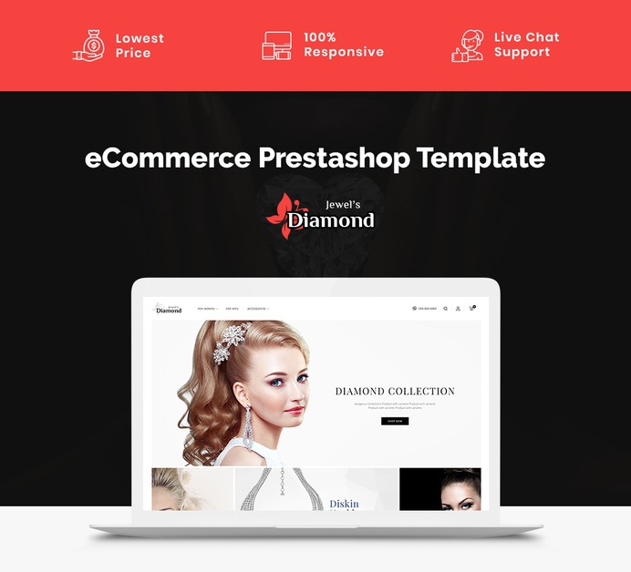 #Jewel's #Diamond - #Jewelry Store #Prestashop #Responsive #Theme | #TemplateTrip #eCommerce #Website #Template
