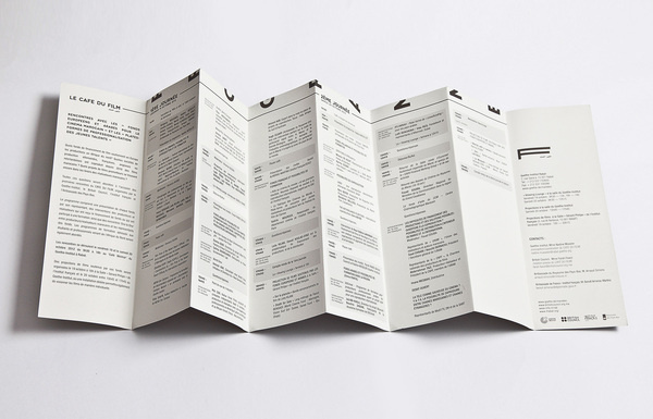 A'ZERO STUDIO / LE CAFE DU FILM #layout #design #brochure #morocco